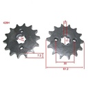 CORONA Y PIÑON GILERA SMASH 110/HONDA WAVE (36x14) DORADA STD