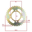 CORONA Y PIÑON NEW CRYPTON 110 (36x15) DORADA STD