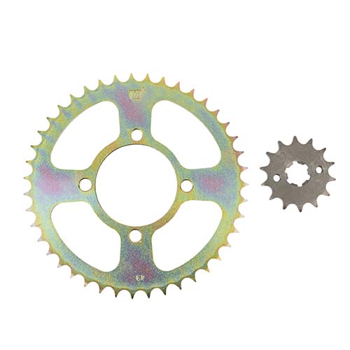 CORONA Y PIÑON YAMAHA YBR 2000/02 DORADA STD