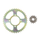 CORONA Y PIÑON YAMAHA YBR 2000/02 DORADA STD