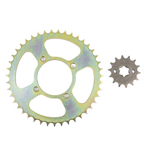 CORONA Y PIÑON YAMAHA YBR 2000/02 DORADA STD