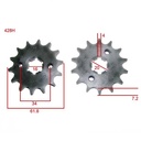 KIT TRANSMISION YAMAHA YBR 125 2000/02 43/14 STD 428H-118L C/CAD. DOR. STD
