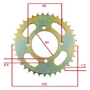 KIT TRANSMISION YAMAHA CRYPTON T105 428H-98L (37/15) C/CAD. DOR. STD