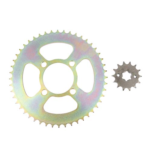 CORONA Y PIÑON YAMAHA XTZ 125 DORADA (48x14) DORADA STD