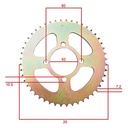 KIT TRANSMISION YAMAHA XTZ 125 STD 428H-122L C/CAD. DOR. STD