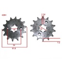 KIT TRANSMISION YAMAHA XTZ 125 STD 428H-122L C/CAD. DOR. STD