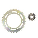 KIT TRANSMISION YAMAHA YBR250 (45/15) C/CAD. DOR. STD