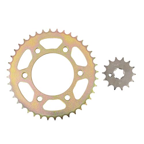 KIT TRANSMISION YAMAHA FZ16 (40/14) C/CAD. DOR. C/ORING STD