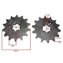 KIT TRANSMISION YAMAHA FZ16 (40/14) C/CAD. DOR. C/ORING STD