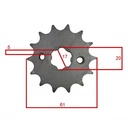 KIT TRANSMISION HONDA CB190R 428H-132L (45T/14T) C/CAD. DOR. STD