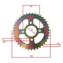 KIT TRANSMISION BAJAJ ROUSER 200 (39/14) 520H-104L C/CAD. DOR STD
