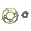 KIT TRANSMISION MOTARD/SUPERMOTARD 250 (37/17) 428H-134L C/CAD. DOR. STD