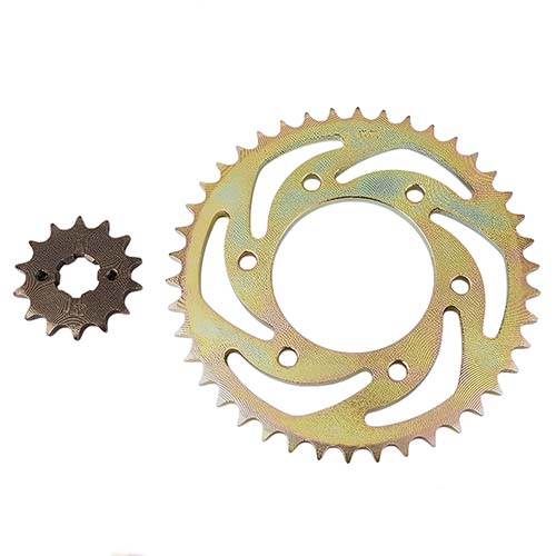 KIT TRANSMISION YAMAHA SZ150 RR  C/ ORING 428-126L (42T/14T) C/CAD. DOR. STD