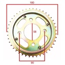 CORONA Y PIÑON HONDA CG TITAN 150 (43x16) DORADA STD