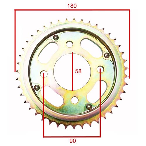 KIT TRANSMISION HONDA CG150 TITAN 428H-118L C/CAD. DOR. STD