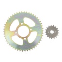 CORONA Y PIÑON MOTOMEL SKUA 200 (50x17) DORADA STD