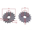 CORONA Y PIÑON MOTOMEL SKUA 200 (50x17) DORADA STD