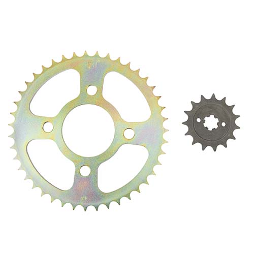 KIT TRANSMISION BAJAJ ROUSER 135 43/15 428H-130L C/CAD. DOR STD