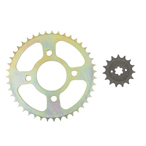 KIT TRANSMISION BAJAJ ROUSER 135 43/15 428H-130L C/CAD. DOR STD