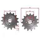 KIT TRANSMISION BAJAJ ROUSER 135 43/15 428H-130L C/CAD. DOR STD