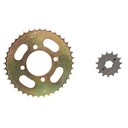 CORONA Y PIÑON MOTOMEL S2 CG150 (428Hx38T/15T) DORADA STD