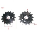 CORONA Y PIÑON MOTOMEL S2 CG150 (428Hx38T/15T) DORADA STD