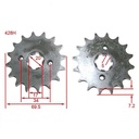 KIT TRANSMISION HONDA GLH150 GAUCHA 428-120LCU 44/14 STD