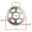 KIT TRANSMISION BAJAJ ROUSER NS 200 (6 AGU.) (39/14) 520HO-108L C/ORING STD