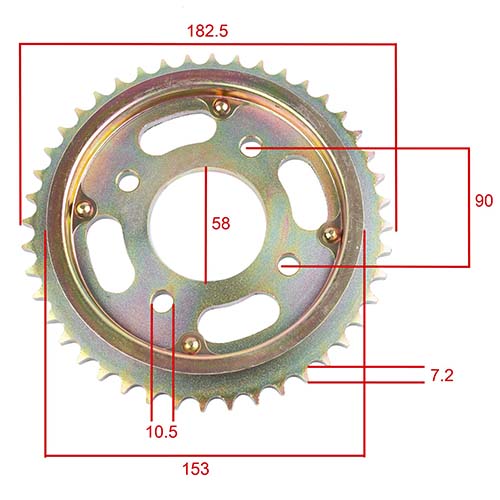 KIT TRANSMISION HONDA CB1 44/14 428H-122L C/CAD. DOR STD