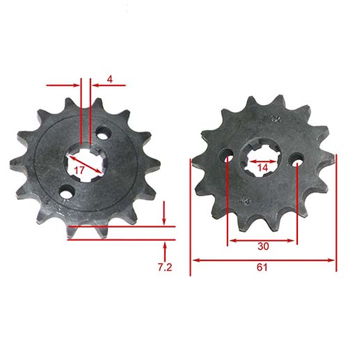KIT TRANSMISION HONDA CB1 44/14 428H-122L C/CAD. DOR STD