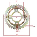 KIT TRANSMISION HONDA CG TITAN 2000/04 (44/14) 428H-116L C/CAD. DOR. STD