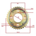 KIT TRANSMISION HONDA NEW WAVE110 (2013-2014) (37/14) 420H C/CAD. DOR. STD