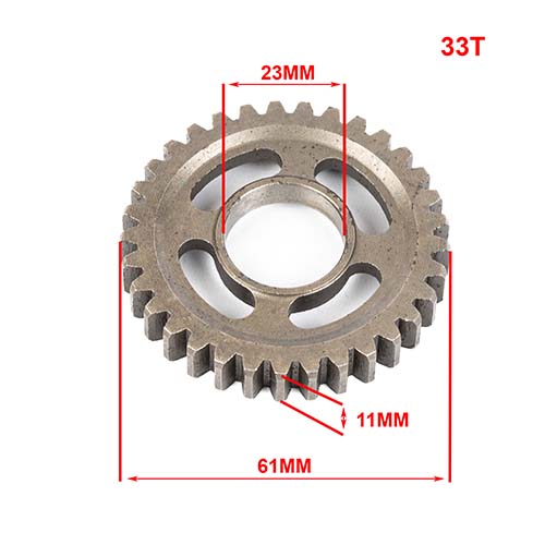 ENGRANAJE 2° VELOCIDAD SOBRE SECUNDARIO Z-33 ZANELLA 250 ZR GTA (4T) CREUSO (8385-000)