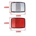 REFLECTOR PLAYEROS CON FLEJE DE CHAPA CRISTAL + ROJO PLASTICA VC (1063)