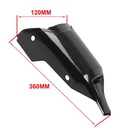 PROTECTOR ESCAPE FZ-16 NEGRO BRILLOSO (E4718) PLASTICA VC (945)