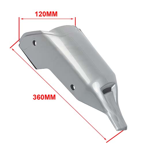PROTECTOR ESCAPE ALUMINIO FZ-16 (E4718) PLASTICA VC (947)