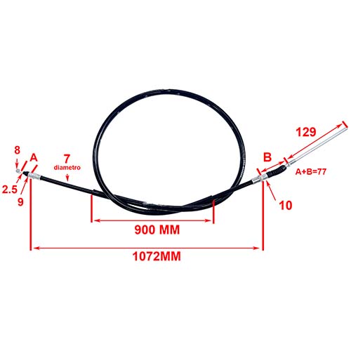 CABLE FRENO DEL. (A) HONDA NAVI 110B (ORIGINAL) STD