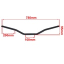 MANUBRIO 5021 TRACKER LOW NEGRO MDA