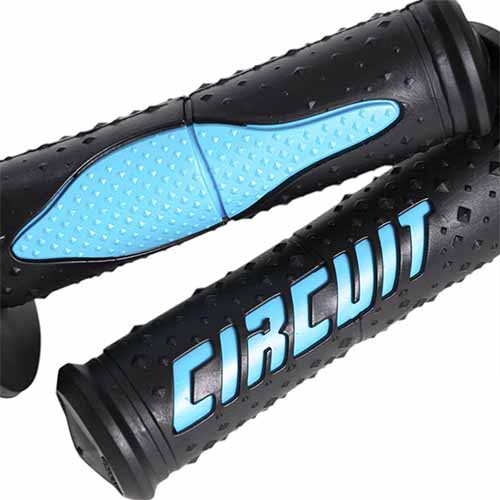 PUÑO ELECTRA RACING NEGRO/AZUL FLUO (JGO) CIRCUIT MA008-21Z