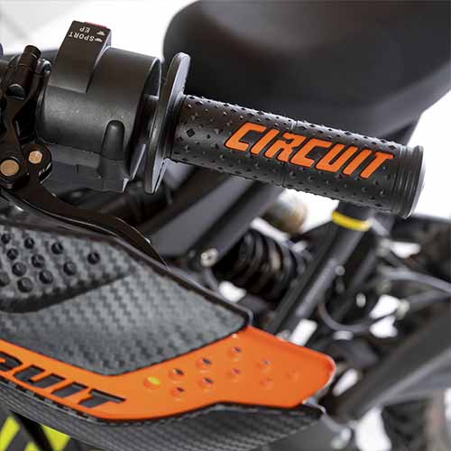 PUÑO ELECTRA RACING NEGRO/NARANJA (JGO) CIRCUIT MA008-219