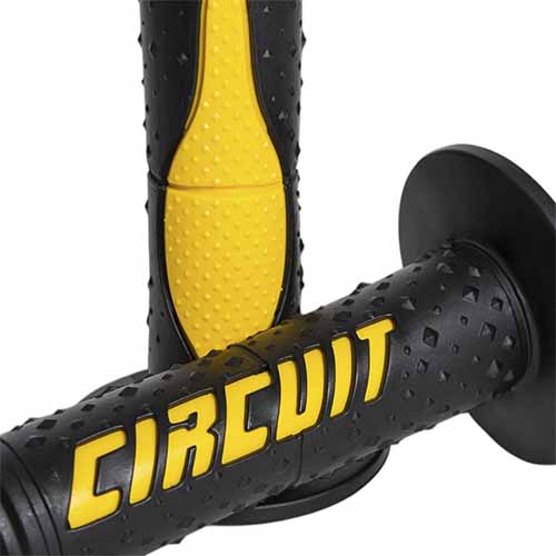 PUÑO ELECTRA RACING NEGRO/AMARILLO (JGO) CIRCUIT MA008-216