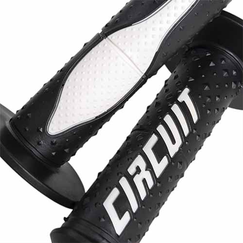 PUÑO ELECTRA RACING NEGRO/BLANCO (JGO) CIRCUIT MA008-212