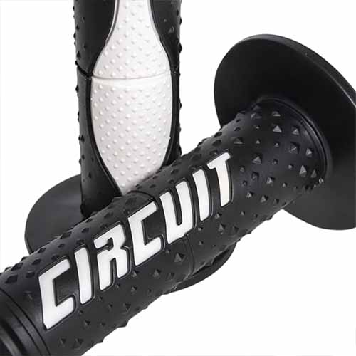 PUÑO ELECTRA RACING NEGRO/BLANCO (JGO) CIRCUIT MA008-212