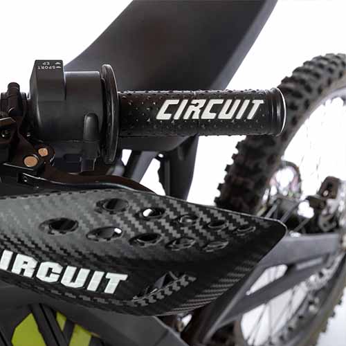 PUÑO ELECTRA RACING NEGRO/BLANCO (JGO) CIRCUIT MA008-212