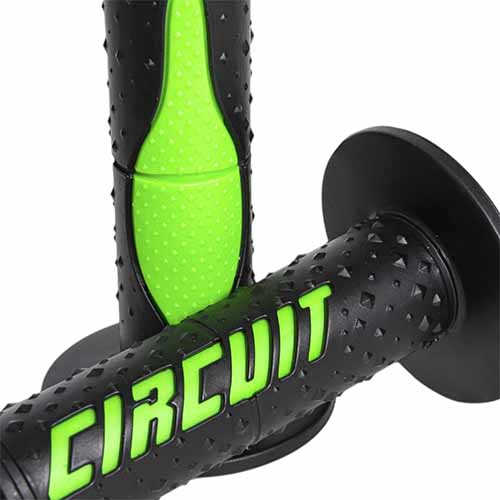 PUÑO ELECTRA RACING NEGRO/VERDE (JGO) CIRCUIT MA008-217