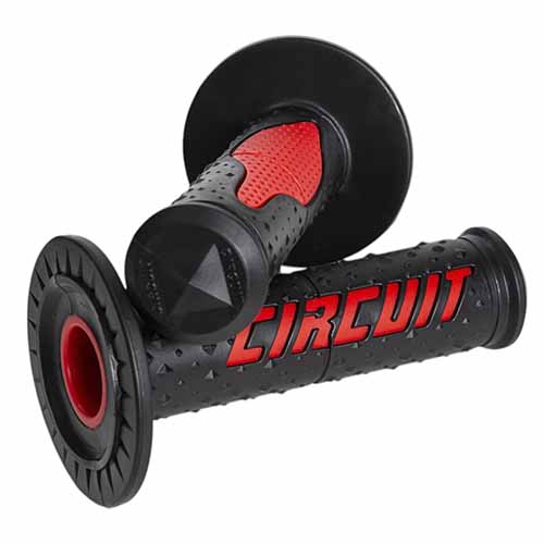 PUÑO ELECTRA RACING NEGRO/ROJO (JGO) CIRCUIT MA008-215