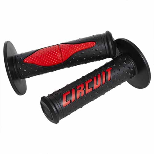 PUÑO ELECTRA RACING NEGRO/ROJO (JGO) CIRCUIT MA008-215