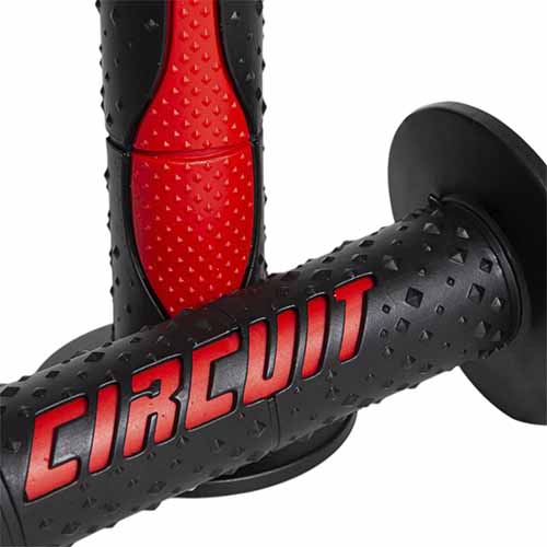 PUÑO ELECTRA RACING NEGRO/ROJO (JGO) CIRCUIT MA008-215