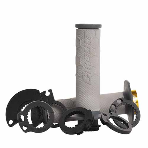 PUÑO UNIVERSAL KIRA LOCK-ON GRIS/TITANIO C/ADAPTADORES (JGO) CIRCUIT MA016-23A