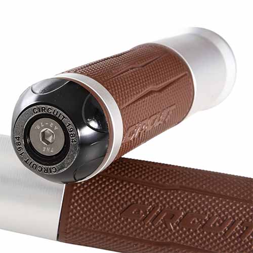 PUÑO SILVERSTONE MARRON/ALUMINIO (JGO) CIRCUIT MA017-34M